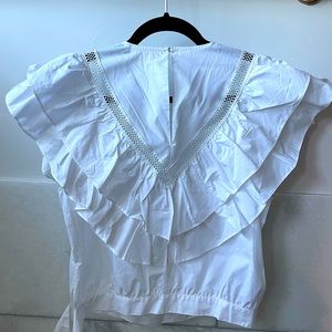 7 For All Mankind Ruffle Blouse